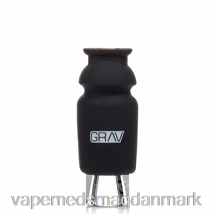 Vape Juice Grav Silikonebeklædt Glaskrykke Sort
